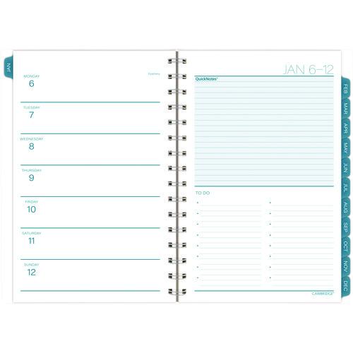 Glacier Weekly/Monthly Planner, Glacier Artwork, 8.5 x 6.38, Blue/Gray/Silver Cover, 12-Month (Jan to Dec): 2025 - Image 3