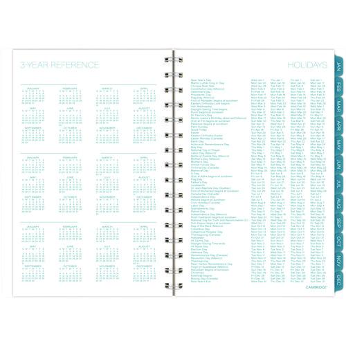 Glacier Weekly/Monthly Planner, Glacier Artwork, 8.5 x 6.38, Blue/Gray/Silver Cover, 12-Month (Jan to Dec): 2025 - Image 5