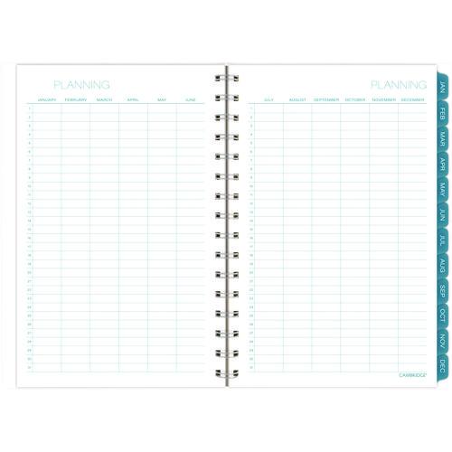 Glacier Weekly/Monthly Planner, Glacier Artwork, 8.5 x 6.38, Blue/Gray/Silver Cover, 12-Month (Jan to Dec): 2025 - Image 9