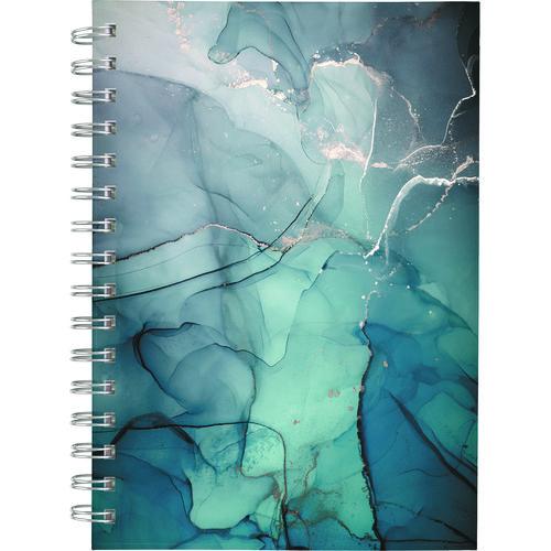 Glacier Weekly/Monthly Planner, Glacier Artwork, 8.5 x 6.38, Blue/Gray/Silver Cover, 12-Month (Jan to Dec): 2025