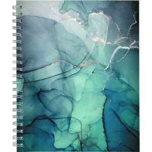 Glacier Weekly/Monthly Planner, Glacier Artwork, 11 x 9.25, Blue/Gray/Silver Cover, 12-Month (Jan to Dec): 2025
