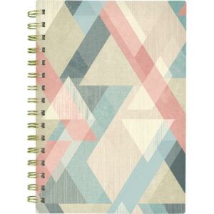 Triad Weekly/Monthly Planner, Geometric Artwork, 8.5 x 6.38, Multicolor Cover, 12-Month (Jan to Dec): 2025