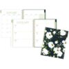 Leah Bisch Weekly/Monthly Floral Planner, Floral Artwork, 11 x 9.25, Blue/White/Gold Cover, 12-Month (Jan to Dec): 2025 - Image 4