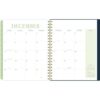 Leah Bisch Weekly/Monthly Floral Planner, Floral Artwork, 11 x 9.25, Blue/White/Gold Cover, 12-Month (Jan to Dec): 2025 - Image 6
