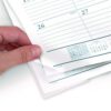 Desk Pad, 21.75 x 17, White Sheets, Black Binding, Clear Corners, 12-Month (Jan to Dec): 2026 - Image 2