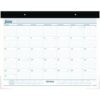 Desk Pad, 21.75 x 17, White Sheets, Black Binding, Clear Corners, 12-Month (Jan to Dec): 2026