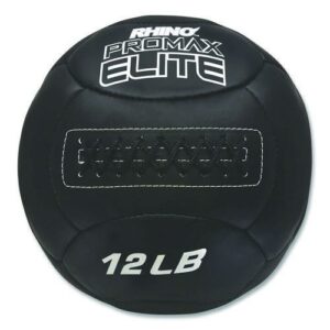 Rhino Promax Elite Medicine Ball, 12 lb, Black