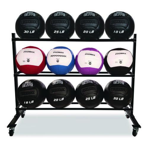 RPX Medicine Ball Rack, Metal, 220 lb Capacity, 18.5 x 62 x 45, Black - Image 3