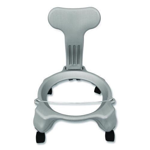 Kid's Ball Chair, Supports Up to 264 lb, 12.5" Seat Height, Blue Seat, Silver Base - Image 9