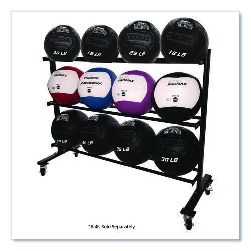 RPX Medicine Ball Rack, Metal, 220 lb Capacity, 18.5 x 62 x 45, Black - Image 4