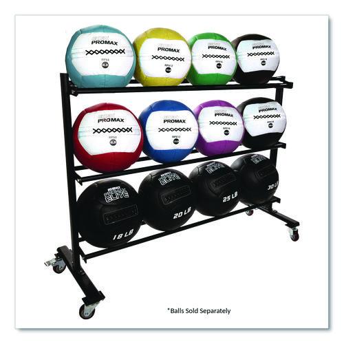 RPX Medicine Ball Rack, Metal, 220 lb Capacity, 18.5 x 62 x 45, Black - Image 5