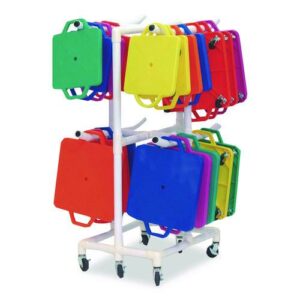 ABS Scooter Storage Cart, Plastic, 176 lb Capacity, 21 x 27 x 54, White