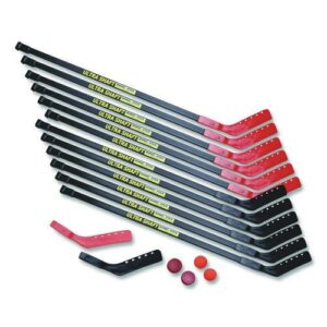 Ultra Shaft Hockey Set, Twelve 47' Hockey Sticks/Two Pucks/Two Balls/Two Extra Blades
