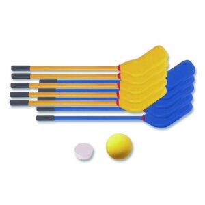 Rhino Soft Hockey Set, 30" Long, (10) Sticks/7" Ball/4" Puck