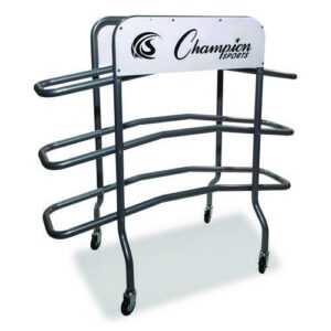 3-Tier Pro Basketball Rack, Metal, 220 lb Capacity, 8 x 60 x 48, Silver