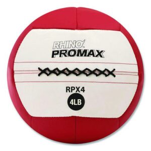 Rhino Promax Medicine Ball, 4 lb, Red