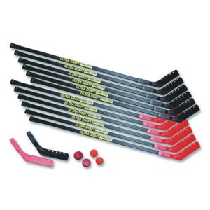 Ultra Shaft Hockey Set, Twelve 52" Hocket Sticks/Two Balls/Two Pucks/Two Extra Blades