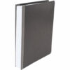 Pressboard Report Cover with Tyvek Reinforced Hinge, Two-Piece Prong Fastener, 3" Capacity, 8.5 x 11, Black/Black - Image 4