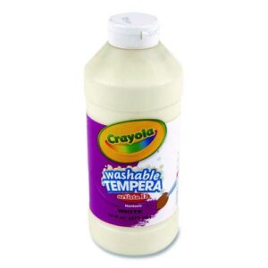 Artista II Washable Tempera Paint, White, 16 oz Bottle