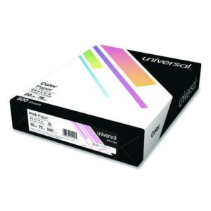 Deluxe Colored Paper, 20 lb Bond Weight, 8.5 x 11, Pink, 500/Ream