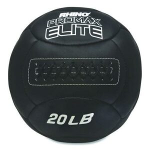 Rhino Promax Elite Medicine Ball, 20 lb, Black