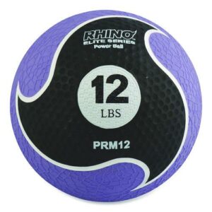 Rhino Elite Medicine Ball, 12 lb, Purple