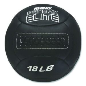 Rhino Promax Elite Medicine Ball, 18 lb, Black