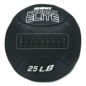 Rhino Promax Elite Medicine Ball, 25 lb, Black