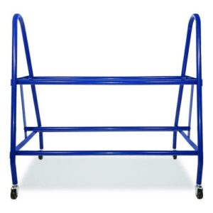 Heavy-Duty Deluxe Ball Cart, Metal, 132 lb Capacity, 17.5 x 38 x 35.75, Blue