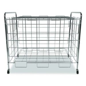 Portable Ball Locker, Metal, 176 lb Capacity, 24 x 41 x 36, Chrome