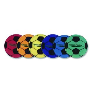 Ultra Foam Soccer Ball Set, 8" Diameter, Assorted Colors, 6/Set