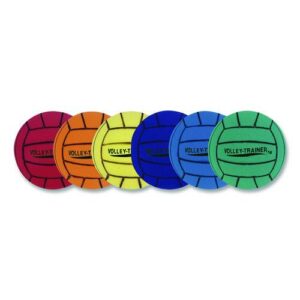 Ultra Foam Volleyball Set, 8" Diameter, Assorted Colors, 6/Set