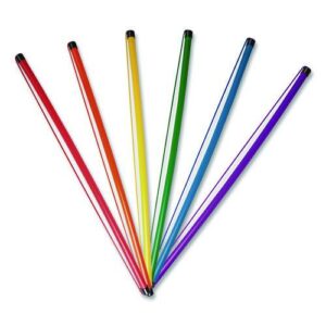 Jump Rope Baton Set, 32", Assorted Colors, 6 Batons/Set