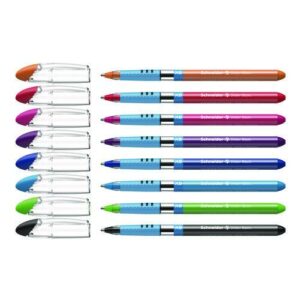 Slider Basic Ballpoint Pen, Stick, Extra-Bold 1.4 mm, Assorted Ink and Barrel Colors, 8/Pack