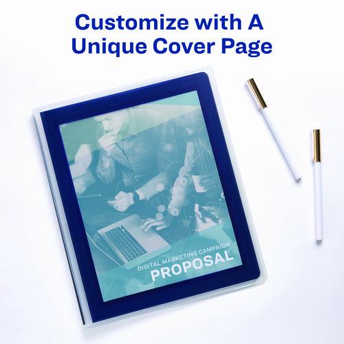 Flexi-View Binder with Round Rings, 3 Rings, 1" Capacity, 11 x 8.5, Red - Image 8