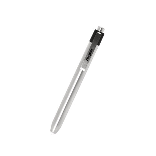 LED Pen Light, 2 AAA Batteries (Included), Silver/Black - Image 4