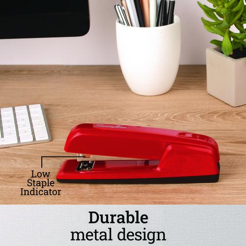 747 Business Full Strip Desk Stapler, 30-Sheet Capacity, Rio Red - Image 4