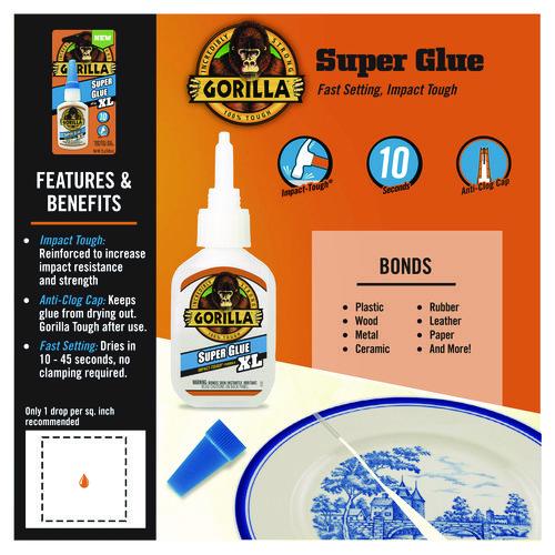 Super Glue, 0.88 oz, Dries Clear - Image 5