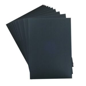 Foam Board, CFC-Free Polystyrene, 20 x 30, Black Surface and Core, 10/Carton