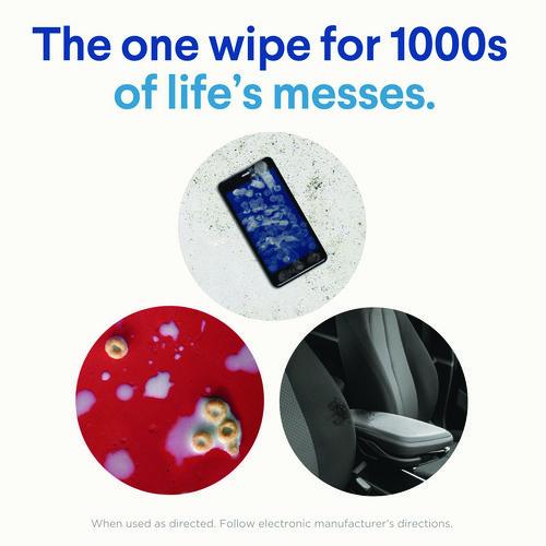 Disinfecting Wipes, Bleach Free Cleaning Wipes, 1-Ply, 7 x 8, Crisp Lemon, White, 35/Canister, 12 Canisters/Carton - Image 6