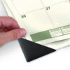 Recycled Monthly Desk Pad, 22 x 17, Sand/Green Sheets, Black Binding, Black Corners, 12-Month (Jan to Dec): 2026 - Image 4