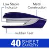 NeXXt Series Style Metal Stapler, 40-Sheet Capacity, Blue - Image 4