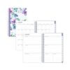 Laila Create-Your-Own Cover Weekly/Monthly Planner, Wildflower Artwork, 8 x 5, Purple/Blue/Pink, 12-Month (Jan to Dec): 2025