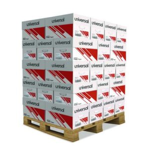 Copy Paper, 92 Bright, 20 lb Bond Weight, 8.5 x 11, White, 500 Sheets/Ream, 10 Reams/Carton, 40 Cartons/Pallet