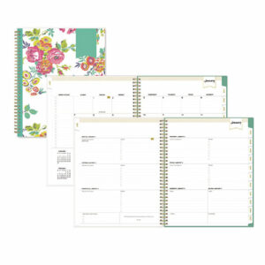 Day Designer Peyton Create-Your-Own Cover Weekly/Monthly Planner, Floral Artwork, 11 x 8.5, White, 12-Month (Jan-Dec): 2025