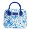 Simplified Lunch Bag with 4 Food Containers, 9 x 6 x 10, Blue Floral