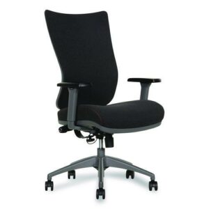 Revive Shiatsu Ergonomic Mesh Swivel Massage Chair, Supports Up to 275 lbs, 19.75" to 22.75" Seat Height, Black Seat/Back