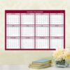 Classic Red Laminated Erasable Wall Calendar, 48 x 32, White/Red/Gray Sheets, 12-Month (Jan to Dec): 2025 - Image 3