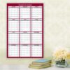 Classic Red Laminated Erasable Wall Calendar, 48 x 32, White/Red/Gray Sheets, 12-Month (Jan to Dec): 2025 - Image 4