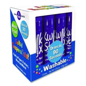Kwik Stix Single Color Pack, 0.7" x 3.5", Purple, 12/Pack, 12 Packs/Carton